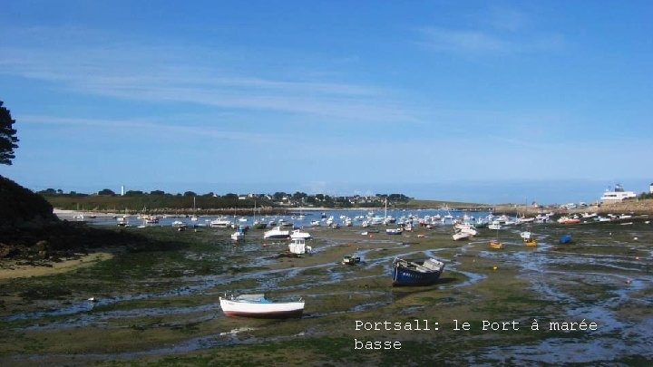 Portsall: le Port à marée basse 