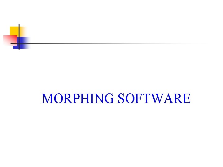 MORPHING SOFTWARE 