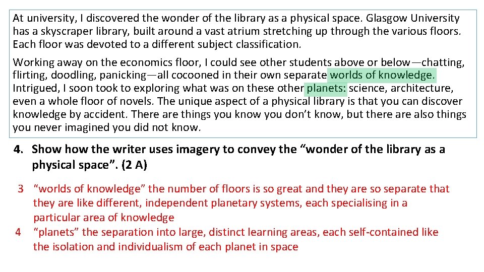 At university, I discovered the wonder of the library as a physical space. Glasgow