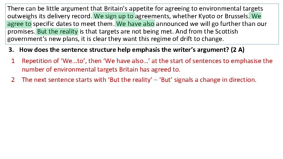 There can be little argument that Britain’s appetite for agreeing to environmental targets outweighs