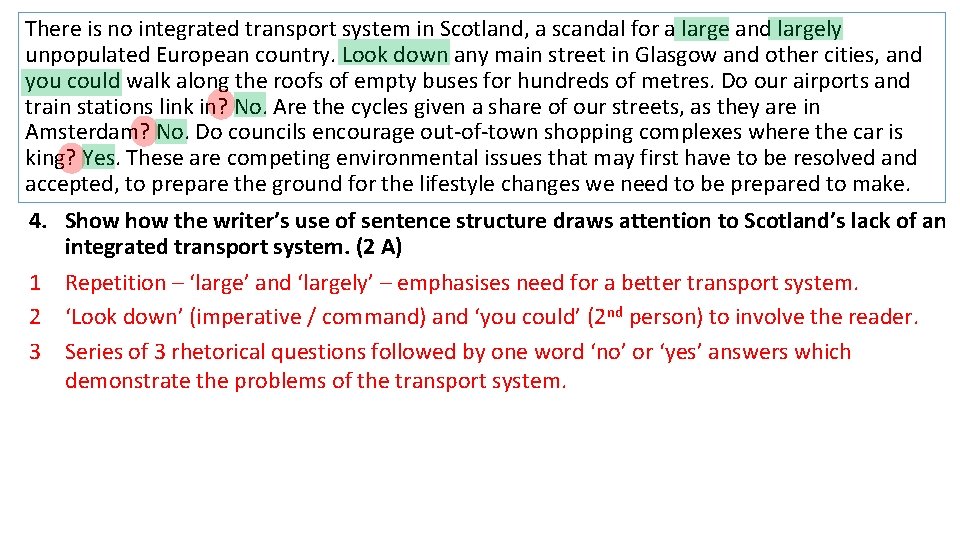 There is no integrated transport system in Scotland, a scandal for a large and