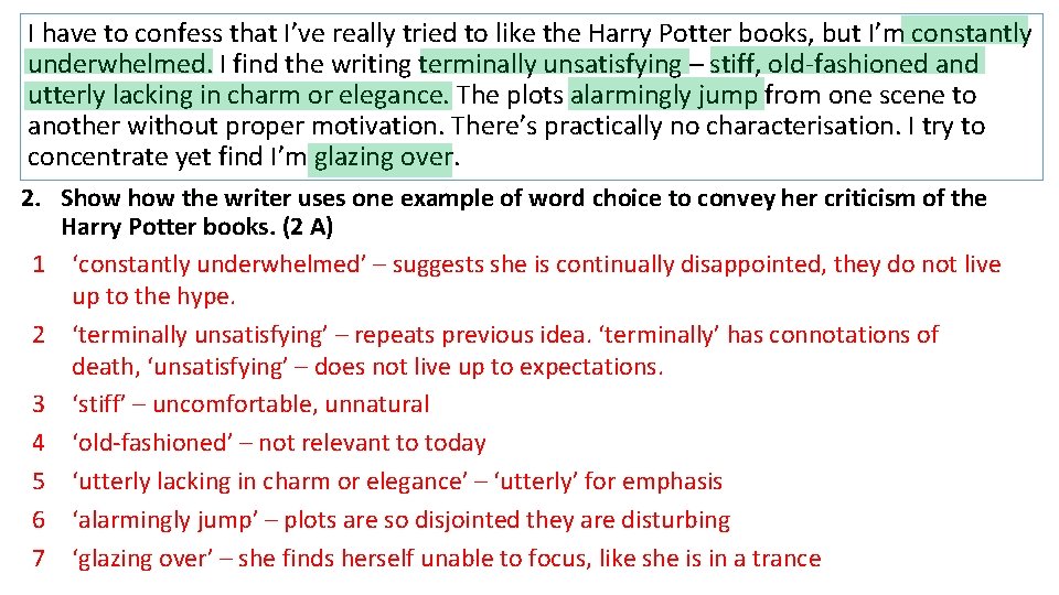 I have to confess that I’ve really tried to like the Harry Potter books,