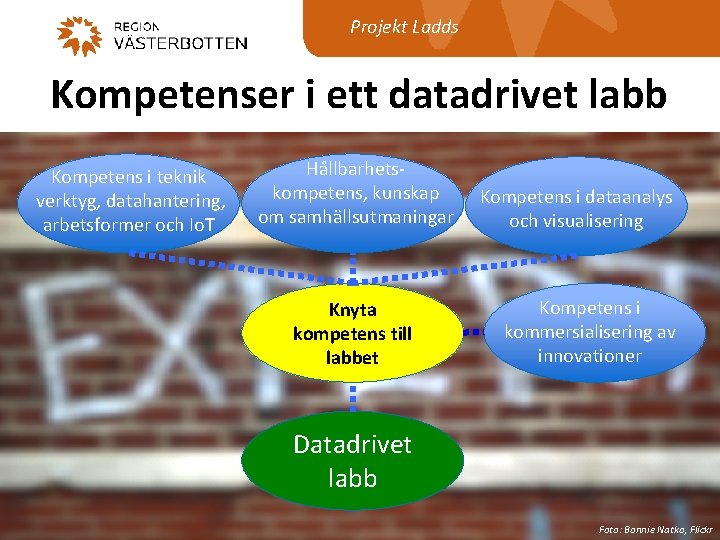 Projekt Ladds Kompetenser i ett datadrivet labb Kompetens i teknik verktyg, datahantering, arbetsformer och