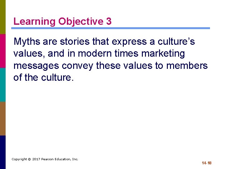 Learning Objective 3 Myths are stories that express a culture’s values, and in modern