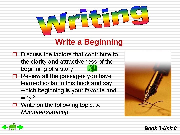 Write a Beginning r Discuss the factors that contribute to the clarity and attractiveness