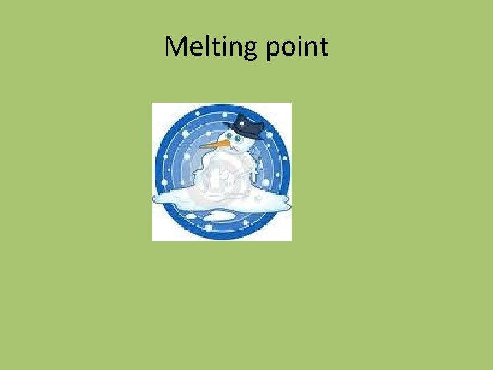 Melting point 