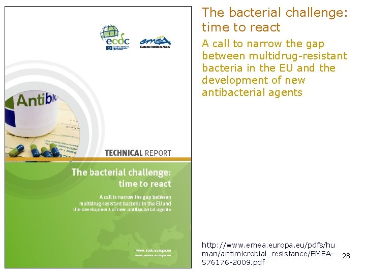 The bacterial challenge: time to react A call to narrow the gap between multidrug-resistant