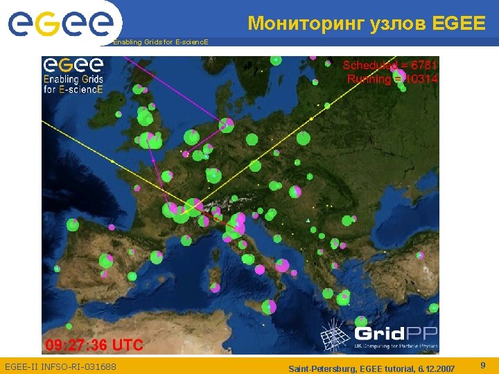 Мониторинг узлов EGEE Enabling Grids for E-scienc. E EGEE-II INFSO-RI-031688 Saint-Petersburg, EGEE tutorial, 6.