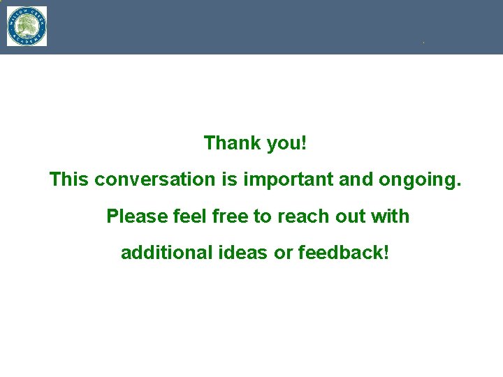 Thank you! This conversation is important and ongoing. Please feel free to reach out