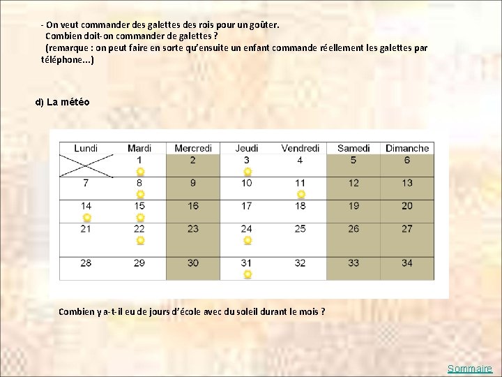 - On veut commander des galettes des rois pour un goûter. Combien doit-on commander