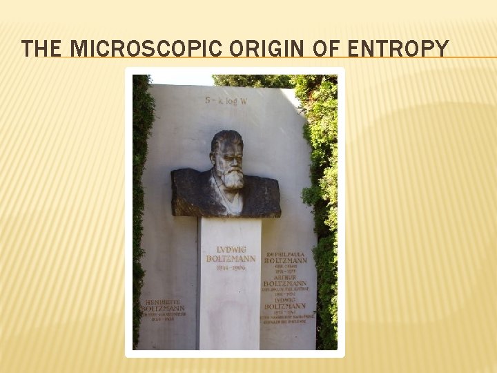 THE MICROSCOPIC ORIGIN OF ENTROPY 