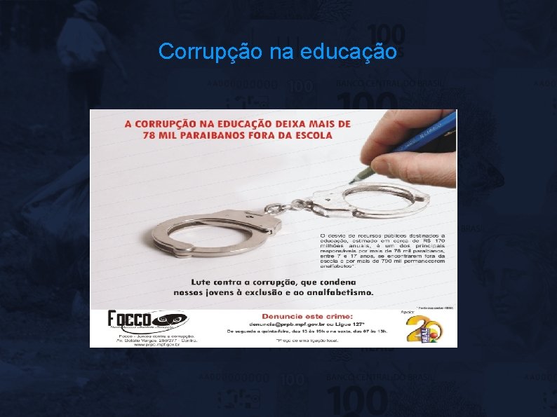 Corrupção na educação 