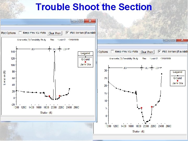 Trouble Shoot the Section 