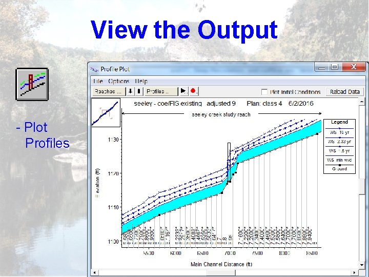 View the Output - Plot Profiles 