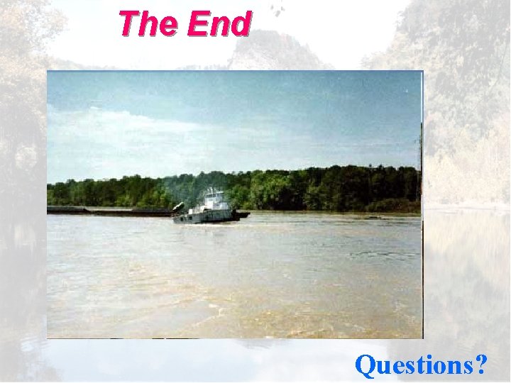 The End Questions? 