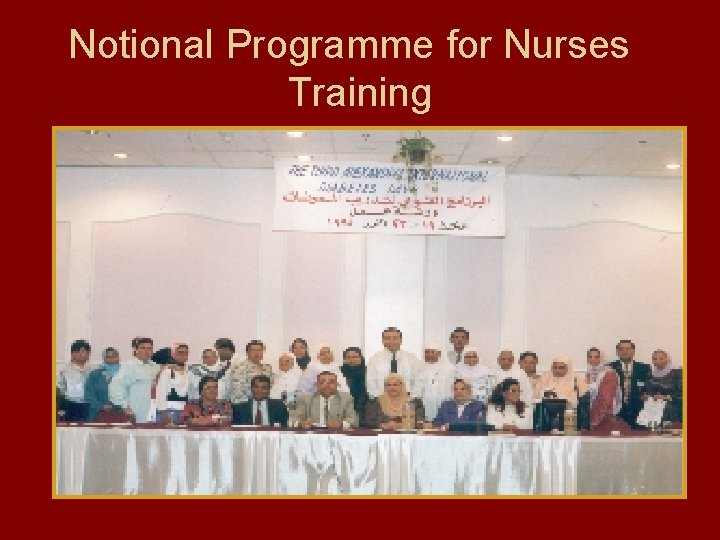 Notional Programme for Nurses Training 