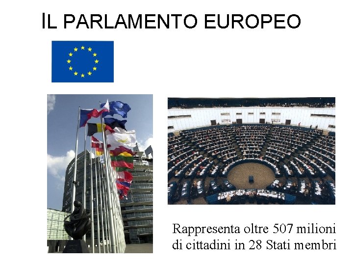 IL PARLAMENTO EUROPEO Rappresenta oltre 507 milioni di cittadini in 28 Stati membri 