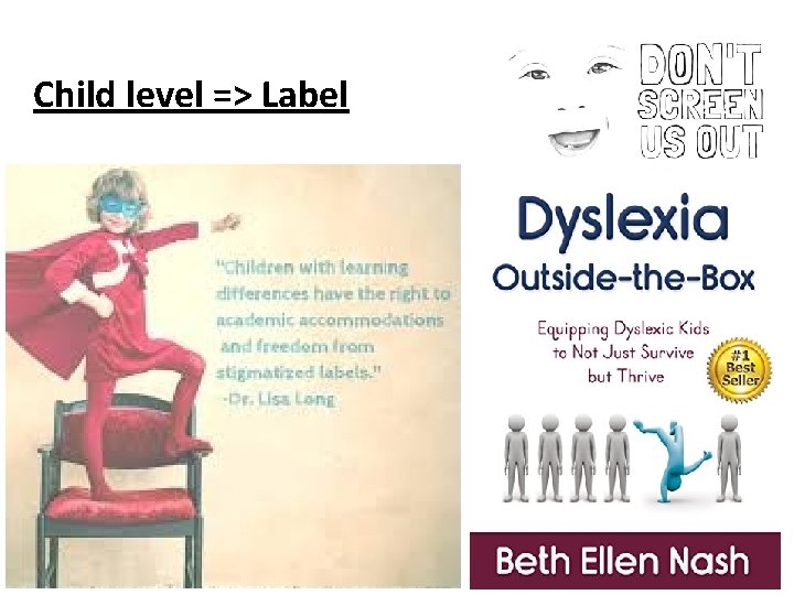 Child level => Label 