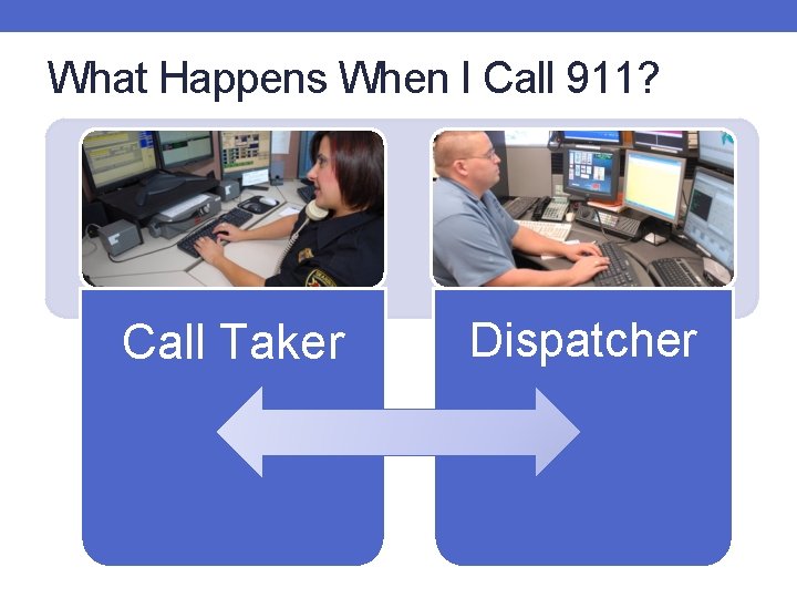 What Happens When I Call 911? Call Taker Dispatcher 