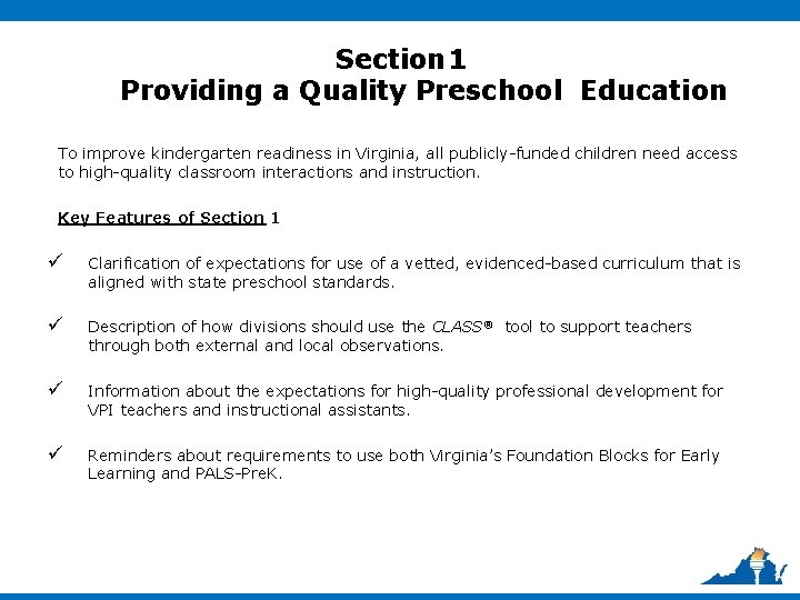 Virginia Preschool Initiative VPI Guidelines Webinar May 23