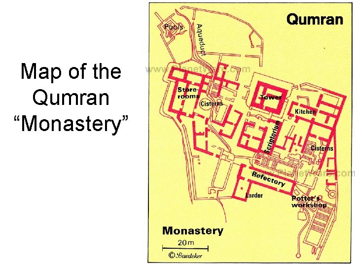 Map of the Qumran “Monastery” 