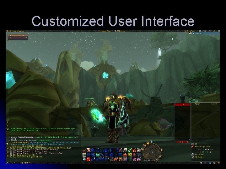 Customized User Interface 