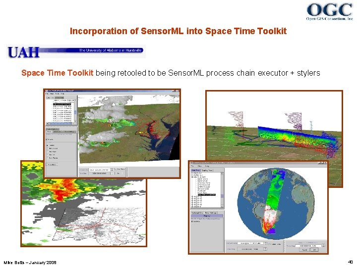 Incorporation of Sensor. ML into Space Time Toolkit being retooled to be Sensor. ML