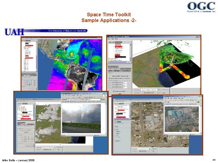 Space Time Toolkit Sample Applications -2 - Mike Botts – January 2008 41 