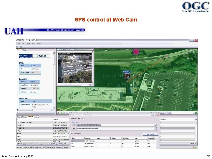 SPS control of Web Cam Mike Botts – January 2008 46 