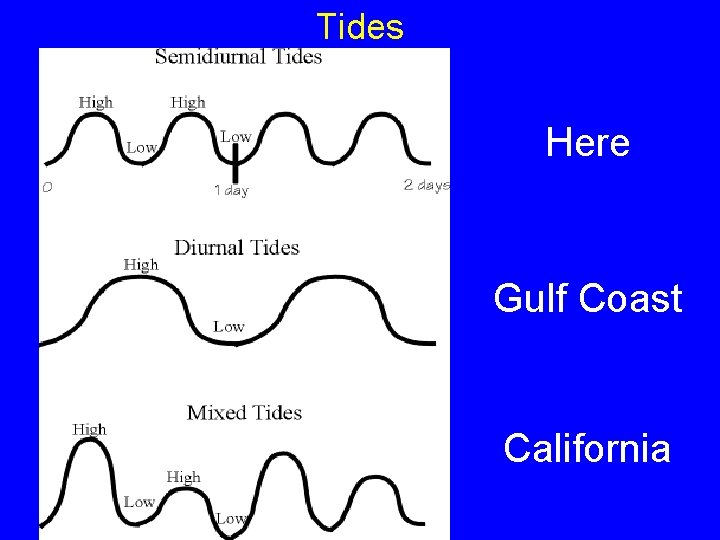 Tides Here Gulf Coast California 