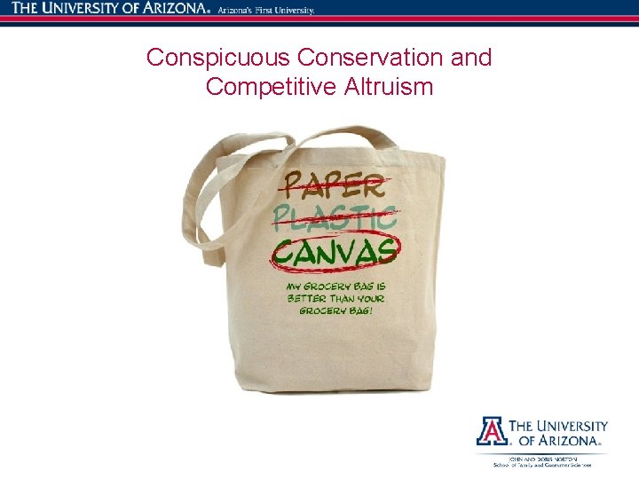 Conspicuous Conservation and Competitive Altruism 22 