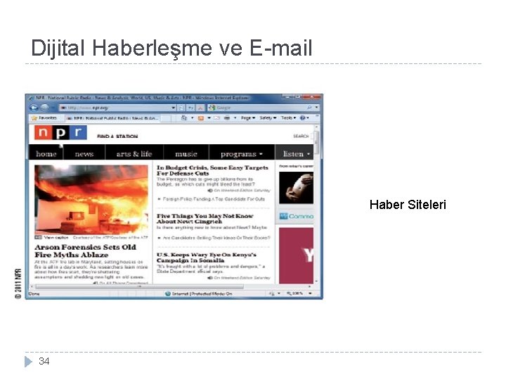 Dijital Haberleşme ve E-mail Haber Siteleri 34 