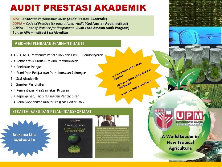 AUDIT PRESTASI AKADEMIK APA – Academic Performance Audit (Audit Prestasi Akademik) COPIA – Code