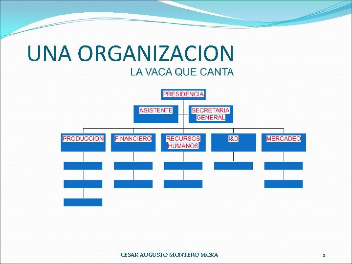 UNA ORGANIZACION CESAR AUGUSTO MONTERO MORA 2 