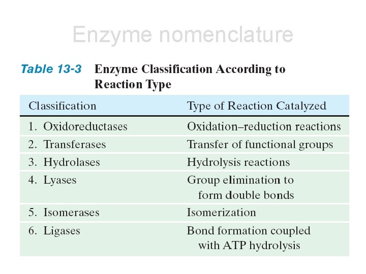 Enzyme nomenclature 