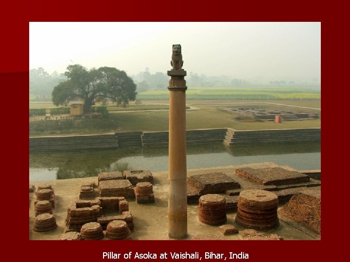 Pillar of Asoka at Vaishali, Bihar, India 