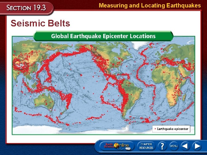 Measuring and Locating Earthquakes Seismic Belts 