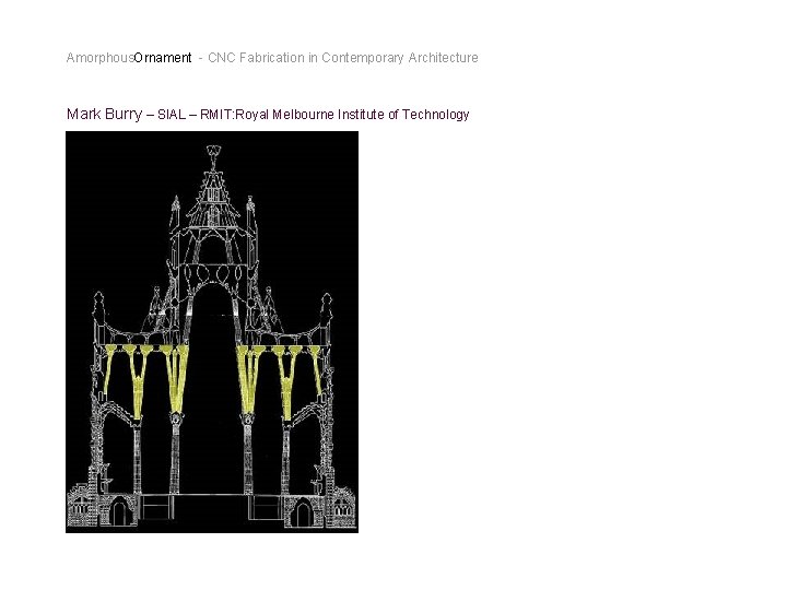 Amorphous. Ornament - CNC Fabrication in Contemporary Architecture Mark Burry – SIAL – RMIT: