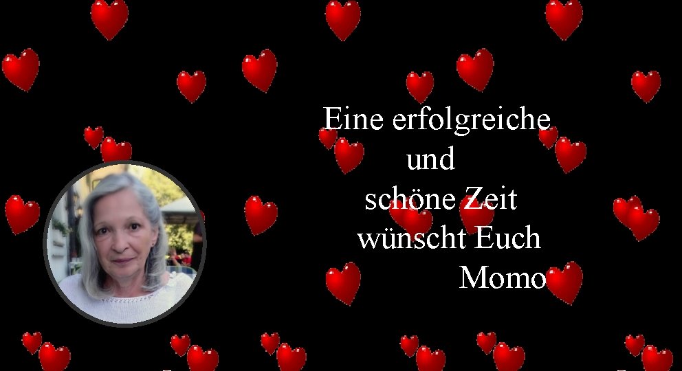 Eine erfolgreiche und schöne Zeit wünscht Euch Momo 