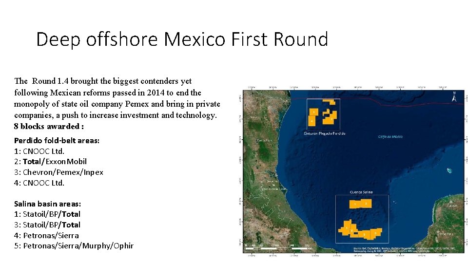 Deep offshore Mexico First Round The Round 1. 4 brought the biggest contenders yet