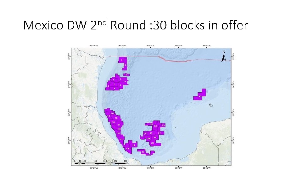 Mexico DW 2 nd Round : 30 blocks in offer 