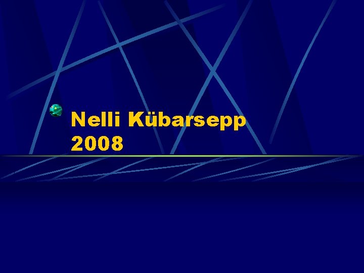 Nelli Kübarsepp 2008 