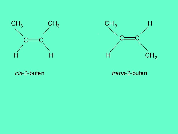  cis-2 -buten trans-2 -buten 