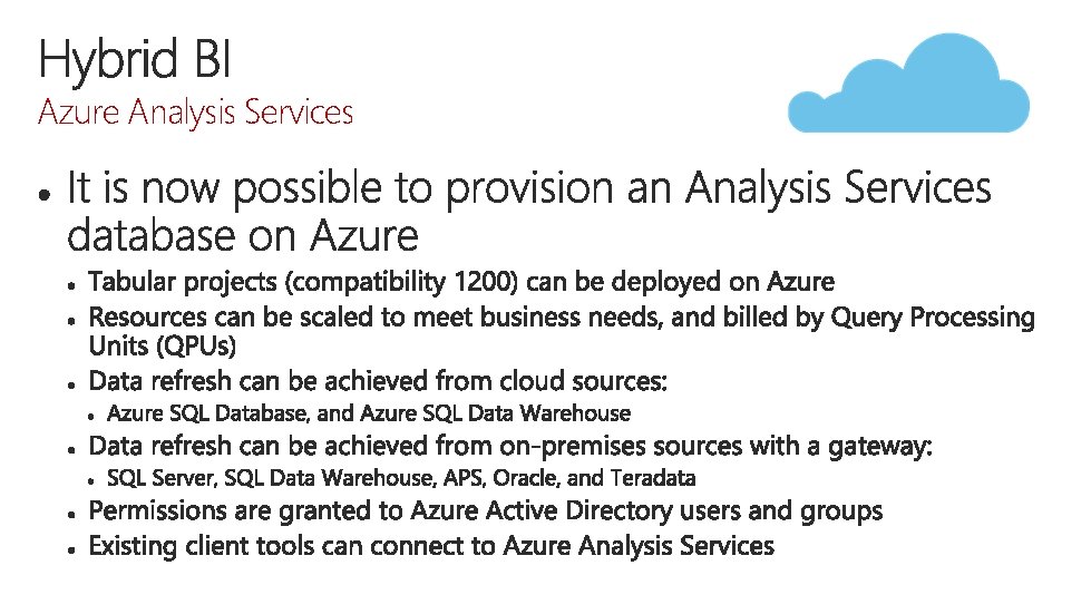 Azure Analysis Services 