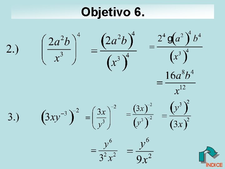 Objetivo 6. ÍNDICE Objetivo 6. ÍNDICE