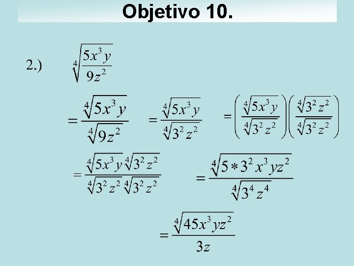 Objetivo 10. 