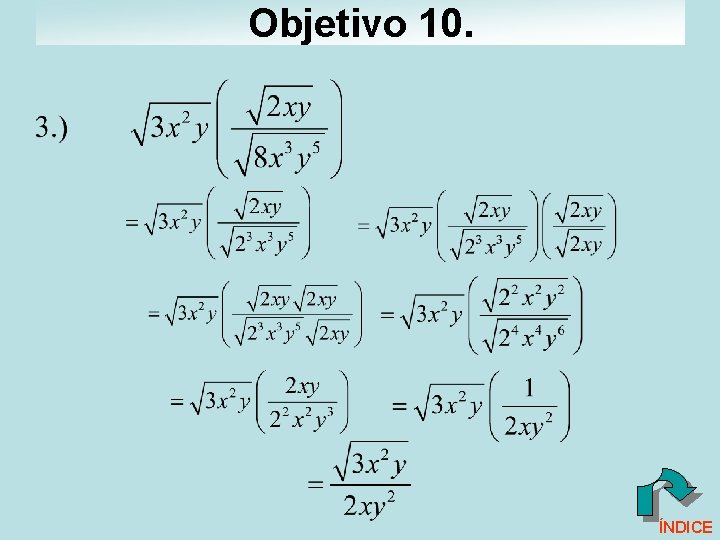 Objetivo 10. ÍNDICE Objetivo 10. ÍNDICE