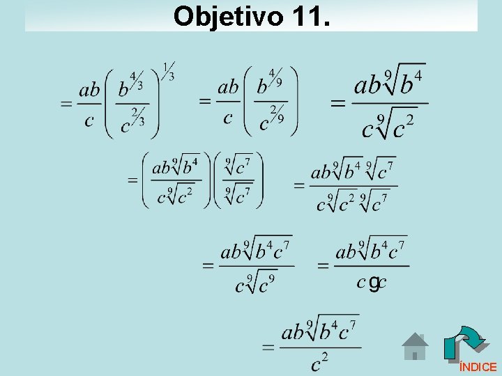 Objetivo 11. ÍNDICE 