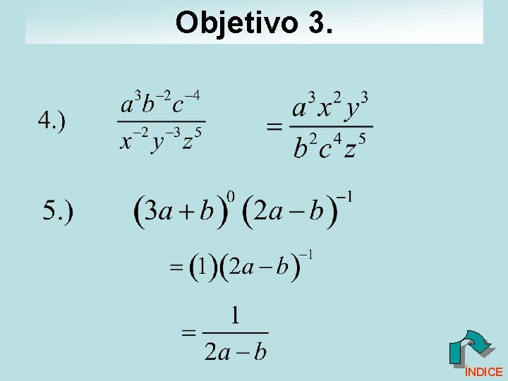 Objetivo 3. ÍNDICE 