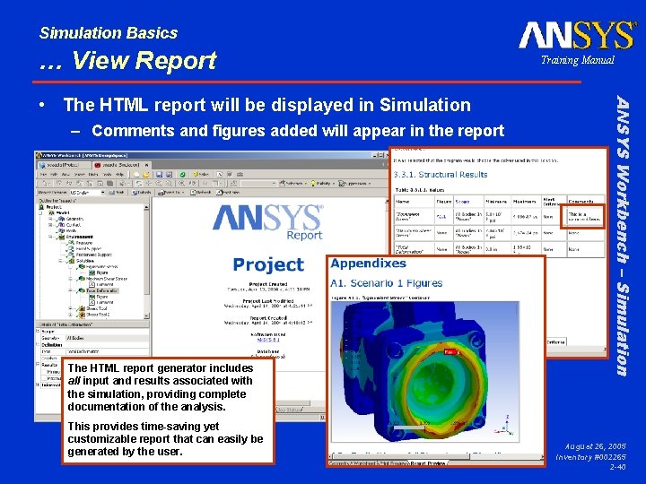 Simulation Basics … View Report – Comments and figures added will appear in the